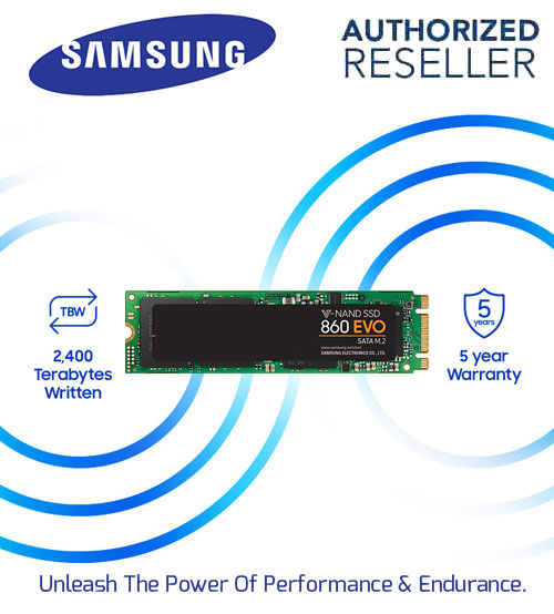 Samsung 860 EVO M.2 SATA Internal SSD Solid State Drives 2.5 Inch  ( 250GB / 500GB / 1TB ) 